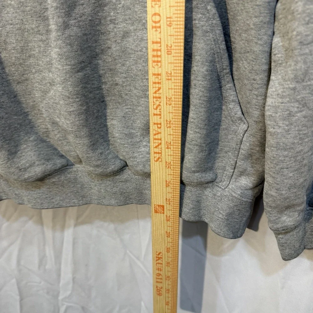 Carhartt‎ Hooded Sweat Parka Pullover Drawstring Hoodie Gray Distress M